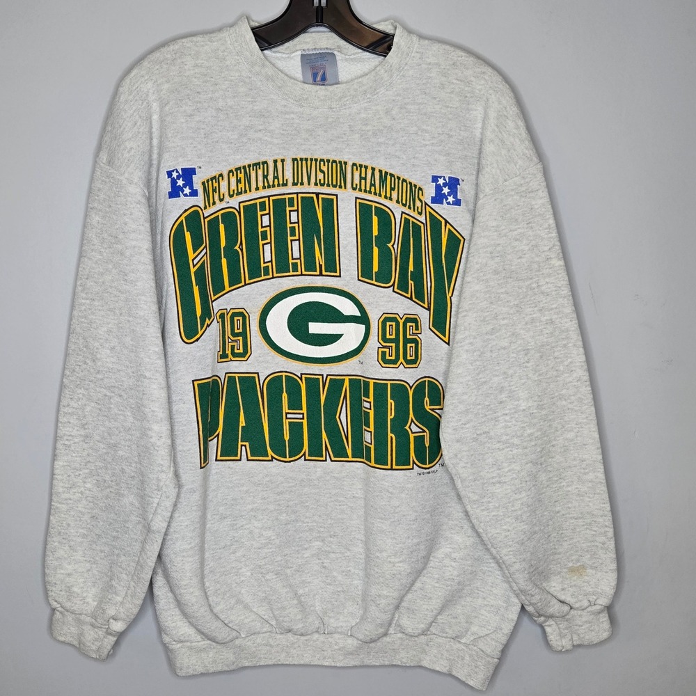 Vintage 1996 Green Bay Packers NFC Central Division Champions Sweatshirt L